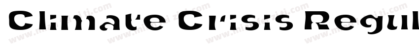 Climate Crisis Regular字体转换